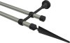 10153925-103428 Gardinenstange Metall 16 mm Ø 2-läufig PRIMUS - Lorenzo Chrom matt / Schwarz (ohne Ringe)