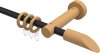 10160511-102830 Gardinenstange Metall / Holz 16 mm Ø ADRIAN - Franca Schwarz / Buche lackiert