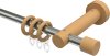 10162011-104030 Gardinenstange Edelstahl / Holz Buche lackiert 16 mm Ø ADRIAN - Pin