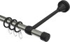 10163724-103928 Gardinenstange Metall 16 mm Ø PRIMUS - Lucan Edelstahl-Optik / Schwarz