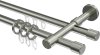 10182316-1039 Rundrohr-Innenlauf Gardinenstange Edelstahl-Optik 16 mm Ø 2-läufig SINUX - Casa