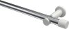 10193111-101232 Gardinenstange Metall 20 mm Ø PLATON - Santo Chrom / Weiß (ohne Ringe)