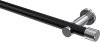 10193111-102912 Gardinenstange Metall 20 mm Ø PLATON - Santo Schwarz / Chrom (ohne Ringe)