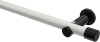 10193111-103229 Gardinenstange Metall 20 mm Ø PLATON - Santo Weiß / Schwarz (ohne Ringe)