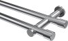 10193112-1012 Gardinenstange Metall 20 mm Ø 2-läufig PLATON - Santo Chrom (ohne Ringe)