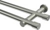 10193112-1039 Gardinenstange Edelstahl-Optik 20 mm Ø 2-läufig PLATON - Santo (ohne Ringe)