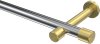10193125-101238 Gardinenstange Metall 20 mm Ø PRESTIGE - Santo Chrom / Messing-Optik (ohne Ringe)