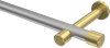 10193125-103338 Gardinenstange Metall 20 mm Ø PRESTIGE - Santo Silbergrau / Messing-Optik (ohne Ringe)