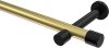 10193125-103829 Gardinenstange Metall 20 mm Ø PRESTIGE - Santo Messing-Optik / Schwarz (ohne Ringe)