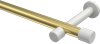 10193125-103832 Gardinenstange Metall 20 mm Ø PRESTIGE - Santo Messing-Optik / Weiß (ohne Ringe)