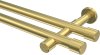 10193126-1038 Gardinenstange Messing-Optik 20 mm Ø 2-läufig PRESTIGE - Santo (ohne Ringe)
