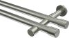 10193126-1039 Gardinenstange Edelstahl-Optik 20 mm Ø 2-läufig PRESTIGE - Santo (ohne Ringe)