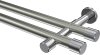 10193126-103912 Gardinenstange Metall 20 mm Ø 2-läufig PRESTIGE - Santo Edelstahl-Optik / Chrom (ohne Ringe)