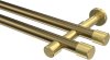 10193126-109538 Gardinenstange Metall 20 mm Ø 2-läufig PRESTIGE - Santo Messing Antik / Messing-Optik (ohne Ringe)