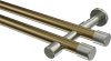 10193126-109539 Gardinenstange Metall 20 mm Ø 2-läufig PRESTIGE - Santo Messing Antik / Edelstahl-Optik (ohne Ringe)