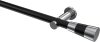 10193311-102912 Gardinenstange Metall 20 mm Ø PLATON - Tanara Schwarz / Chrom (ohne Ringe)