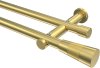 10193312-1038 Gardinenstange Messing-Optik 20 mm Ø 2-läufig PLATON - Tanara (ohne Ringe)