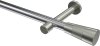 10193325-101239 Gardinenstange Metall 20 mm Ø PRESTIGE - Tanara Chrom / Edelstahl-Optik (ohne Ringe)