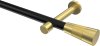 10193325-102938 Gardinenstange Metall 20 mm Ø PRESTIGE - Tanara Schwarz / Messing-Optik (ohne Ringe)