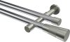 10193326-101239 Gardinenstange Metall 20 mm Ø 2-läufig PRESTIGE - Tanara Chrom / Edelstahl-Optik (ohne Ringe)