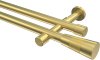 10193326-1038 Gardinenstange Messing-Optik 20 mm Ø 2-läufig PRESTIGE - Tanara (ohne Ringe)