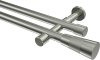 10193326-1039 Gardinenstange Edelstahl-Optik 20 mm Ø 2-läufig PRESTIGE - Tanara (ohne Ringe)