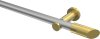 10193411-103338 Gardinenstange Metall 20 mm Ø PLATON - Verano Silbergrau / Messing-Optik (ohne Ringe)