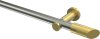10193411-103938 Gardinenstange Edelstahl-Optik / Messing-Optik 20 mm Ø PLATON - Verano (ohne Ringe)