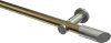 10193411-109539 Gardinenstange Metall 20 mm Ø PLATON - Verano Messing Antik / Edelstahl-Optik (ohne Ringe)