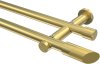 10193412-1038 Gardinenstange Messing-Optik 20 mm Ø 2-läufig PLATON - Verano (ohne Ringe)
