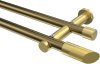 10193412-109538 Gardinenstange Metall 20 mm Ø 2-läufig PLATON - Verano Messing Antik / Messing-Optik (ohne Ringe)