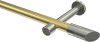 10193425-103839 Gardinenstange Messing-Optik / Edelstahl-Optik 20 mm Ø PRESTIGE - Verano (ohne Ringe)