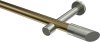 10193425-109539 Gardinenstange Metall 20 mm Ø PRESTIGE - Verano Messing Antik / Edelstahl-Optik (ohne Ringe)