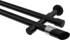 10193426-1029 Gardinenstange Metall 20 mm Ø 2-läufig PRESTIGE - Verano Schwarz (ohne Ringe)
