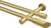 10193426-1038 Gardinenstange Messing-Optik 20 mm Ø 2-läufig PRESTIGE - Verano (ohne Ringe)