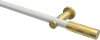 10193511-103238 Gardinenstange Metall 20 mm Ø PLATON - Mavell Weiß / Messing-Optik (ohne Ringe)