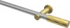10193511-103338 Gardinenstange Metall 20 mm Ø PLATON - Mavell Silbergrau / Messing-Optik (ohne Ringe)