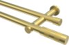 10193512-1038 Gardinenstange Messing-Optik 20 mm Ø 2-läufig PLATON - Mavell (ohne Ringe)