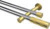 10193526-101238 Gardinenstange Metall 20 mm Ø 2-läufig PRESTIGE - Mavell Chrom / Messing-Optik (ohne Ringe)