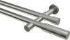 10193526-1039 Gardinenstange Edelstahl-Optik 20 mm Ø 2-läufig PRESTIGE - Mavell (ohne Ringe)