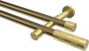 10193526-109538 Gardinenstange Metall 20 mm Ø 2-läufig PRESTIGE - Mavell Messing Antik / Messing-Optik (ohne Ringe)