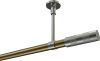 10193533-109539 Gardinenstange Metall 20 mm Ø SONETTE - Mavell Messing Antik / Edelstahl-Optik (ohne Ringe)