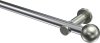 10193611-101239 Gardinenstange Metall 20 mm Ø PLATON - Luino Chrom / Edelstahl-Optik (ohne Ringe)