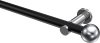 10193611-102912 Gardinenstange Metall 20 mm Ø PLATON - Luino Schwarz / Chrom (ohne Ringe)