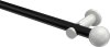 10193611-102932 Gardinenstange Metall 20 mm Ø PLATON - Luino Schwarz / Weiß (ohne Ringe)