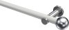 10193611-103212 Gardinenstange Metall 20 mm Ø PLATON - Luino Weiß / Chrom (ohne Ringe)
