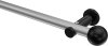 10193611-103329 Gardinenstange Metall 20 mm Ø PLATON - Luino Silbergrau / Schwarz (ohne Ringe)