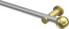 10193611-103338 Gardinenstange Metall 20 mm Ø PLATON - Luino Silbergrau / Messing-Optik (ohne Ringe)