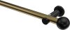 10193611-109529 Gardinenstange Metall 20 mm Ø PLATON - Luino Messing Antik / Schwarz (ohne Ringe)