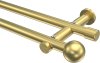 10193612-1038 Gardinenstange Messing-Optik 20 mm Ø 2-läufig PLATON - Luino (ohne Ringe)